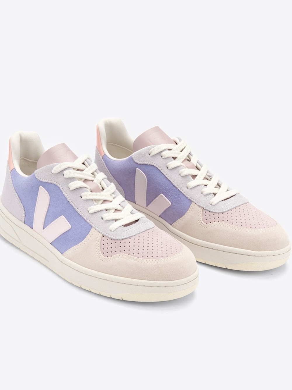 Veja Women’s Pink & Lavender V-10 Sneakers